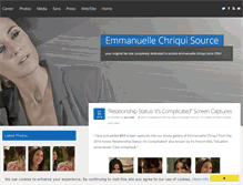 Tablet Screenshot of emmanuelle-chriqui.com